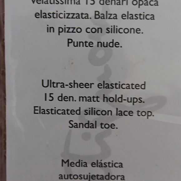 Brand New PHILIPPE MATIGNON ULTRA-SHEER ELASTICATED 15 DEN MATT HOLD-UPS-3M - Picture 4 of 7